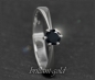 Preview: Diamant Ring aus 585 Weißgold, 0,34ct Brillant